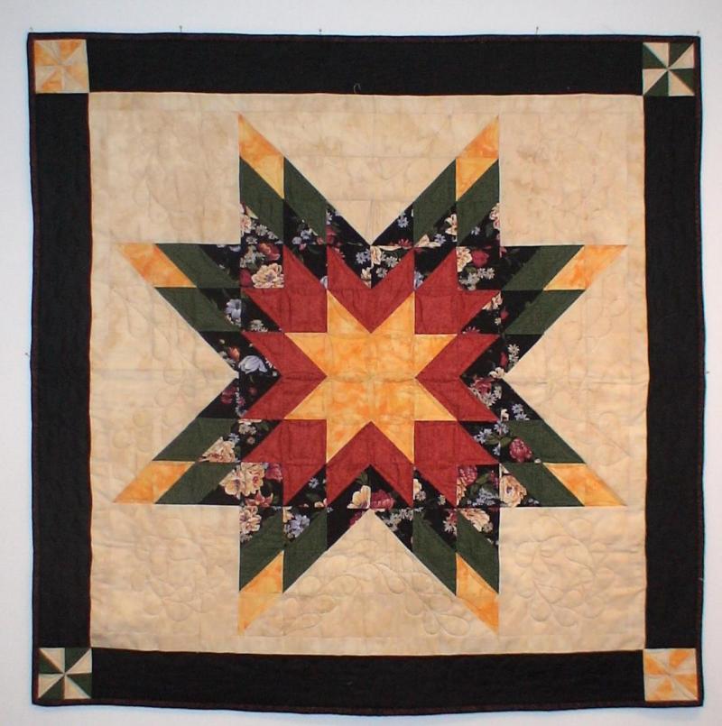 Black floral "Shining Star"